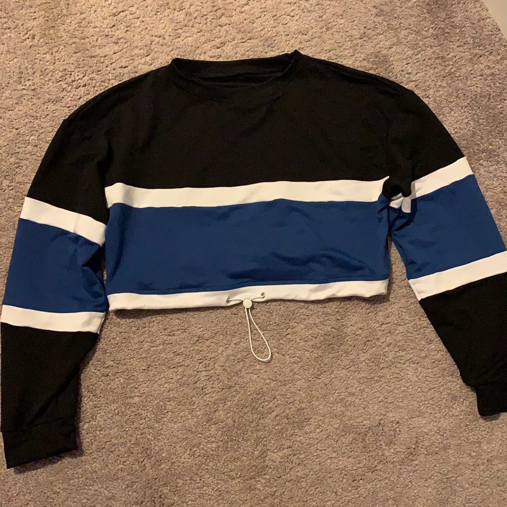 Cropped Stripped Pullover
